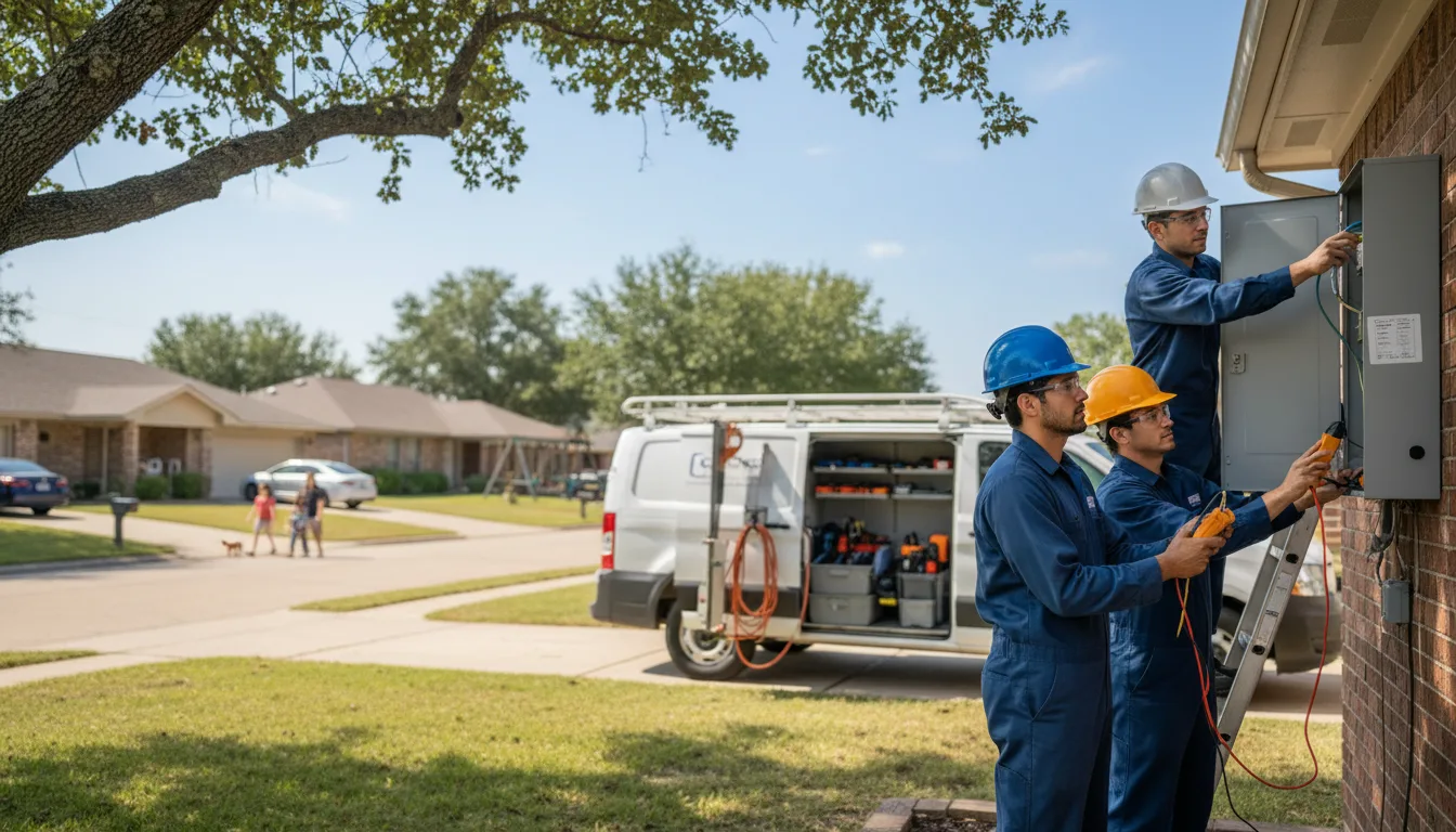 Certified electrician providing emergency electrical services in Bentley, LA